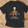 Ich Lese Bis Ich Verwese Books Reading Bookworm T-Shirt Gifts for Old Men