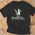 Ich Mach Das X Aber Ich Guck Dabei Böseogel Möwe Ironie T-Shirt Geschenke für alte Männer