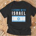 Itand With Israel Jewish イスラエル国旗 ユダヤ人 Tシャツ 高齢者への贈り物