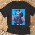 Japanese Anime Girl 日本のアニメの女の子 Tシャツ 高齢者への贈り物