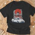 Jdm スカイライン 32 カーチューニング 日本 神社 ドリフト Tシャツ 高齢者への贈り物