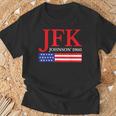 Jfk ヴィンテージ 政治 ジョン F ケネディ ジョンソン 1960 Tシャツ 高齢者への贈り物