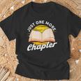 Just One More Chapter Book Reading Bookworm T-Shirt Gifts for Old Men Just One More Chapter Book Reading Bookworm T-Shirt Gifts for Old Men
