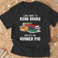 I Just Want To Read Books And Pet My Guinea Pig Reading T-Shirt Gifts for Old Men