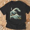 Katsushika Hokusai The Great Wave Off Kanagawa Tシャツ 高齢者への贈り物