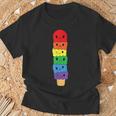 Kawaii Gay アイスクリーム Lgbt プライド レインボー プライド 月間 Tシャツ 高齢者への贈り物