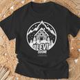 Leviuomi フィンランド スキーロッジとスキーリゾートの名前 Levi Tシャツ 高齢者への贈り物