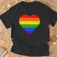 Lgbt レインボーウィングス フラッグ ハート ゲイ バイ ラブ プライド月間 Lgbtq Tシャツ 高齢者への贈り物