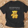Life Is Better With A Teddy Bear All Life Matters テディベア Tシャツ 高齢者への贈り物