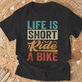 Life Ishort Ride A Bike Motorcycle Rider 長袖tシャツ Tシャツ 高齢者への贈り物