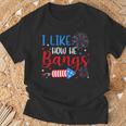 I Like How He Bangs マッチング カップル 4Th Of July 花火 Tシャツ 高齢者への贈り物