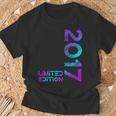 Limited Edition Jahrgang 2017 Junge Mädchen 9 Geburtstag T-Shirt Geschenke für alte Männer