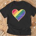 Love Is Love レインボーハート Tシャツ 高齢者への贈り物