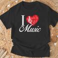 I Love Music D001-0095A Tシャツ 高齢者への贈り物