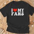 I Love My Fans Tシャツ 高齢者への贈り物