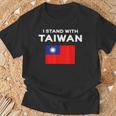 I Love Taiwan Flag Taiwanese Pride Itand With Tシャツ 高齢者への贈り物