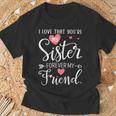 I Love That You're Myister Always Myis Forever My Friend Tシャツ 高齢者への贈り物