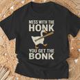 Mess With The Honk You Get The Bonk Tシャツ 高齢者への贈り物