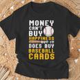 Money Can Buy 野球カード 面白い野球愛好家ファン Tシャツ 高齢者への贈り物