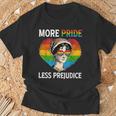 More Pride Less Prejudice Pride Month Lgbtq ゲイ レズビアン Tシャツ 高齢者への贈り物