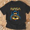 NASA Astronaut In Space Hole Comic Book Style Geek T-Shirt Gifts for Old Men