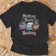 Nothing Beats Reading Book Librarian Rock Paper Scissors T-Shirt Gifts for Old Men