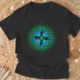 Om Psytrance Goa Psy Rave サイケデリックフェスティバルギフトアイデア Tシャツ 高齢者への贈り物