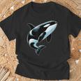 Orca シャツ オーシャン シャチ 恋人 男性 男の子 女の子 キッズ シャチ Tシャツ 高齢者への贈り物
