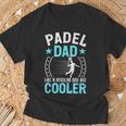 Padel Dad Uomo Divertente Papà Papà Padre Padel Fan Player Maglietta Regalos para ancianos