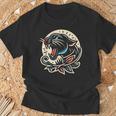 Panther トラディショナル タトゥー アーティスト インク入り タトゥー入り Tシャツ 高齢者への贈り物