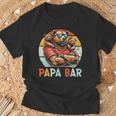 Papa Bär Papa Bearatertagohn Tochter 2 Kinder Retro T-Shirt Geschenke für alte Männer