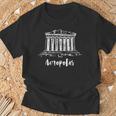 Parthenon アテネのアクロポリス ギリシャ スケッチ サイツ ドローイング 長袖tシャツ Tシャツ 高齢者への贈り物