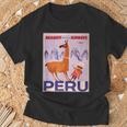 Peru レトロ ヴィンテージ 航空会社 トラベルポスター Tシャツ 高齢者への贈り物