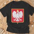 Polonia Eagle Escudo De Armas Polska Familia Polaca In Mangas Camiseta unisex Regalos para ancianos