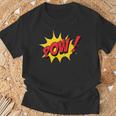 POW Comic Book Cartoon Pop Art T-Shirt Gifts for Old Men