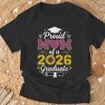 Proud Mom Of A 2026 卒業 シニア ひまわり ヒョウ ハート Tシャツ 高齢者への贈り物