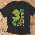 Rawr I'm 3 Three Rex Dinosaur 3Rd Birthday Boy Party Tシャツ 高齢者への贈り物