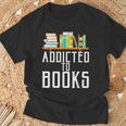 Reader & Library Apparel Addicted To Books Book Lover T-Shirt Gifts for Old Men Reader & Library Apparel Addicted To Books Book Lover T-Shirt Gifts for Old Men