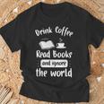 Reading Book Literature Library T-Shirt T-Shirt Gifts for Old Men