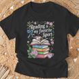 Reading Is My Favorite Sport Reader Book Lovers T-Shirt Gifts for Old Men