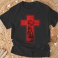 Regalo De Cruz Y Espada De Caballero Templario Camiseta unisex Regalos para ancianos