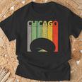 Retro Chicago Intage Chicago Bean Cloud Gate Tシャツ 高齢者への贈り物