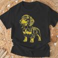 Rocker ダックスフント パンク メタル ロックンロール ミュージック ドッグ Tシャツ 高齢者への贈り物