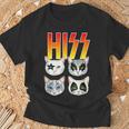 Hiss Cat シャツ 猫好き おもしろ猫シャツ Tシャツ 高齢者への贈り物