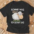 Schäfer Komme Was Wolle Ichchaf Das Lustigeschaf T-Shirt Geschenke für alte Männer