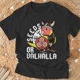 Seeds Oralhalla バイキング オウム 桃の顔 ルティーノ ラブバード Tシャツ 高齢者への贈り物