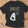 Sharkasm I Lovealad面白い皮肉なシャークスタジオ 長袖tシャツ Tシャツ 高齢者への贈り物
