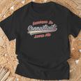 Someone In Connecticut Loves Me レトロ ステート ヴィンテージ 長袖tシャツ Tシャツ 高齢者への贈り物