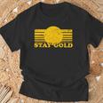 Stay Gold Ponyboy Outsiders 本 映画 小説 レトロ Tシャツ 高齢者への贈り物