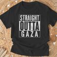 Straight Outta Gaza 反戦 Nakba 抗議 パレスチナ人ヒューマス Tシャツ 高齢者への贈り物